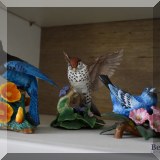 C34. Lenox bird figurines. 
